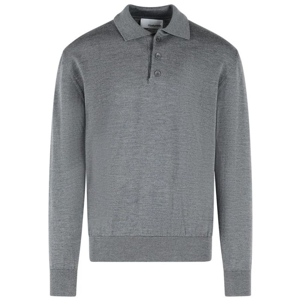 Costumein 'Pablo' Grey Merino Wool Sweater Men